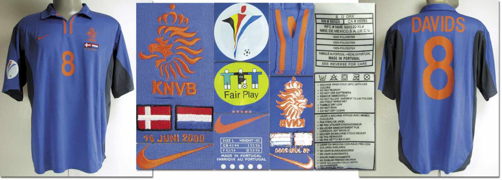 UEFA Euro 2000 match worn fb. shirt Netherlands - Original match worn shirt Netherlands with