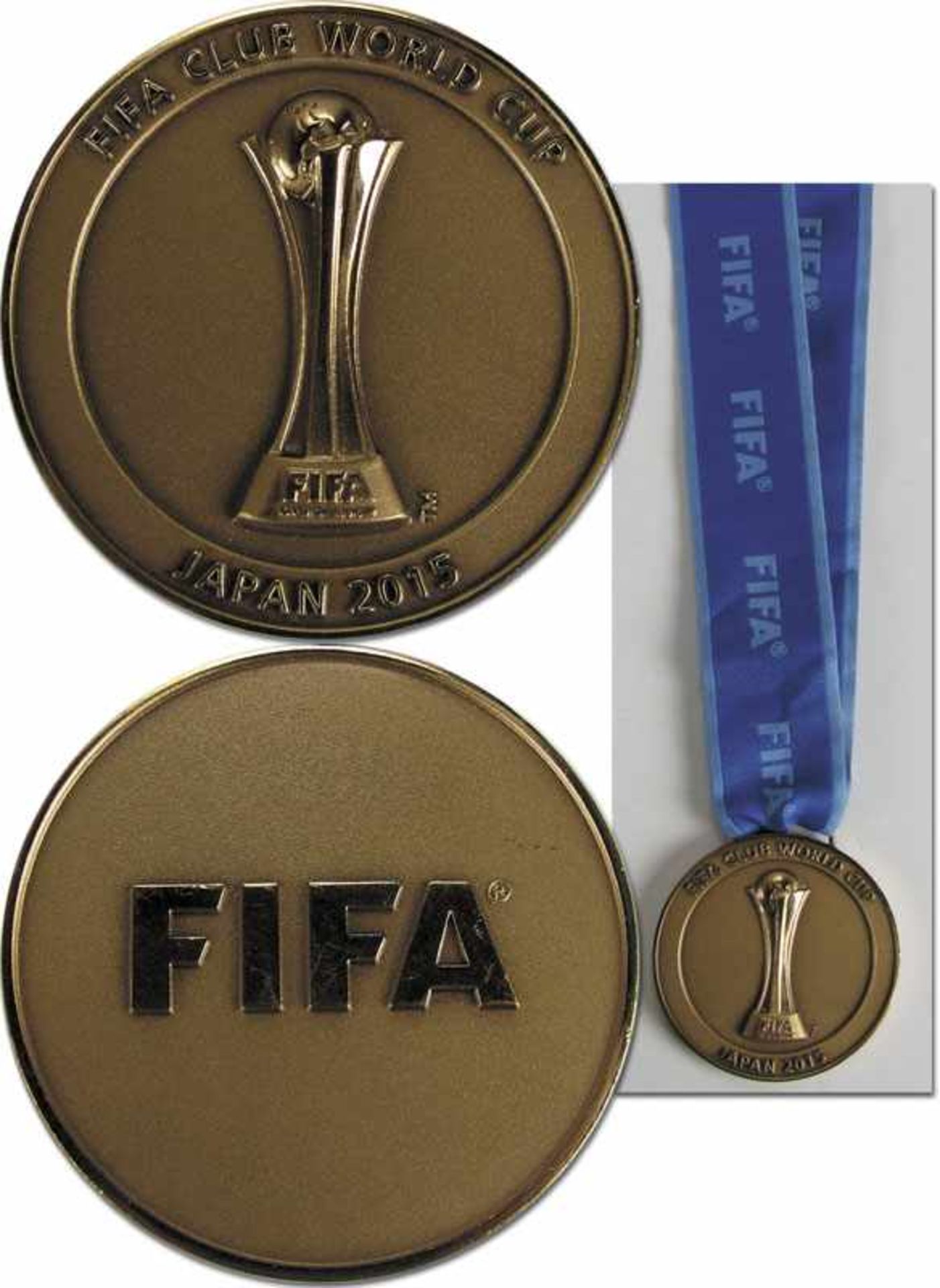 Winner medal FIFA Club World Cup Japan 2015 - FIFA Club World Cup Japan 2015. runners-up medal for