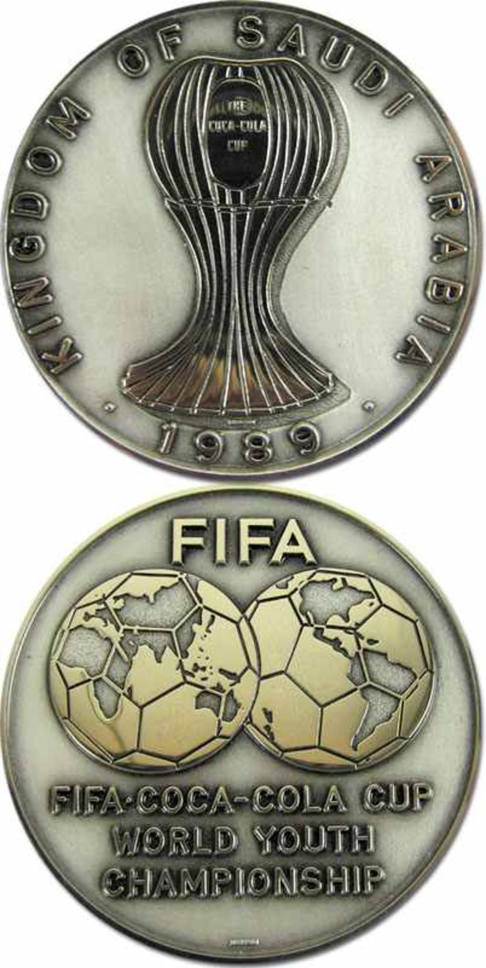 Participation Medal FIFA World Cup 1989 Saudi Ara - FIFA medal "FIFA Coca-Cola Cup World Youth