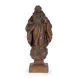“Inmaculada” Barro cocido. Escuela andaluza, h. 1700 Altura: 23 cm