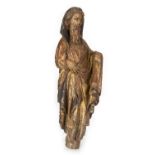 “Santo” Escultura en madera tallada, dorada y policromada. Escuela castellana, S. XVI. Altura: 82 cm