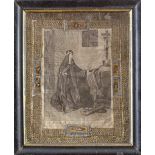 “Madre Josefa del Santísimo Sacramento Recoleta de Santa Brígida”, grabado con reliquias
