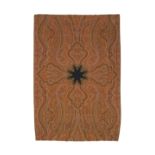 “Pasley” en lana con motivos de “boteh”, S. XIX Medidas: 230 x 157 cm