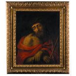 ESCUELA NORTE DE ITALIA, SIGLO XVII Ecce Homo Óleo sobre lienzo. 45 x 36 cm. Con importante marco en