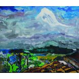 JOAN ABELLÓ PRAT (Mollet del Vallés, 1922 - Barcelona, 2008) Pico de Orizaba, México Óleo sobre