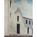 JEAN GUILLAUME San Pedro de Aldeia. Le convent, 1972 Óleo sobre táblex. 50,5 x 39 cm. Firmado,