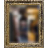 Espejo de madera estucada y dorada. Trabajo francés, pp. del S. XIX Medidas: 104 x 93 cm