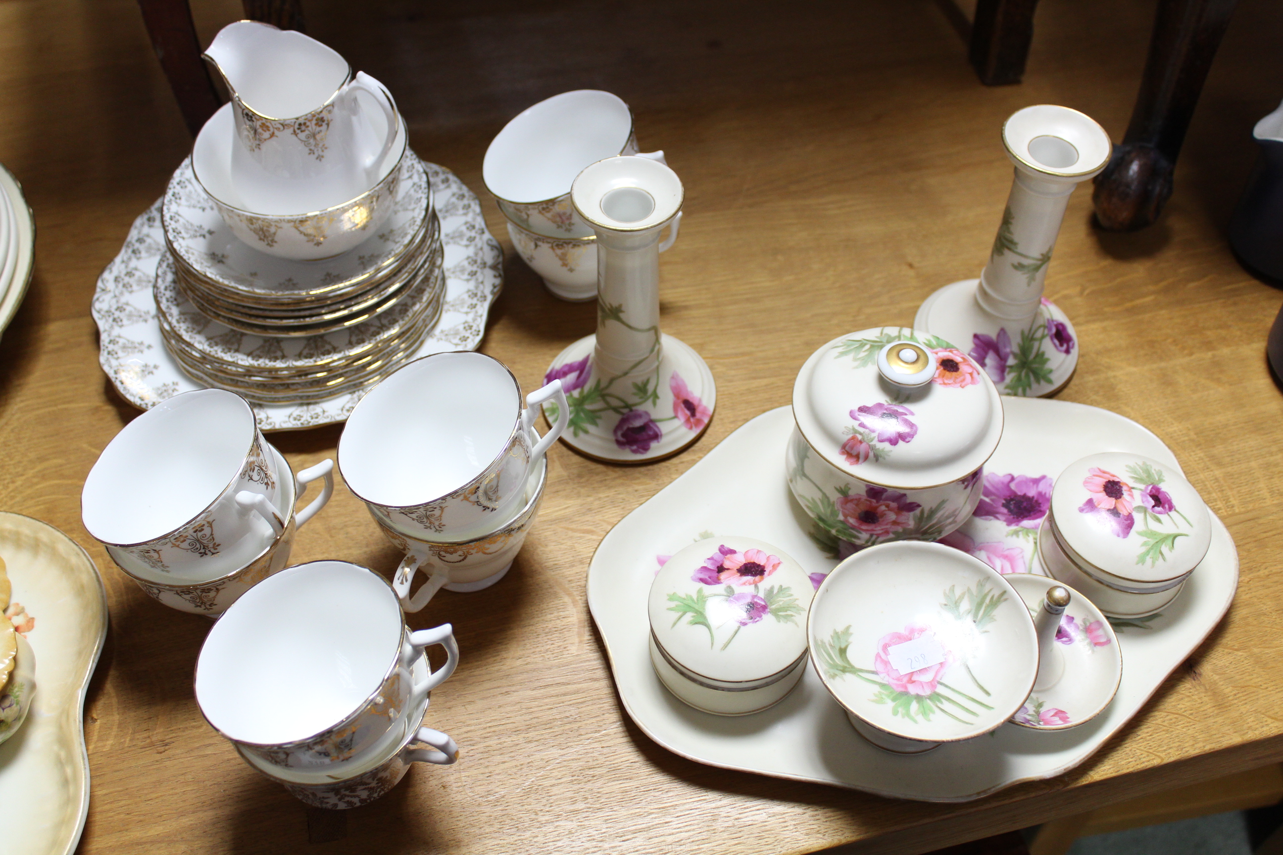 Two floral decorated trinket sets; a part tea service, etc. - Image 2 of 3