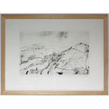 HARTMAN, John (Contemporary). A black & white drypoint etching titled: “The Manchester Road at