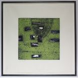 RIPLEY, Simon (Contemporary). An untitled abstract study. Monoprint; signed & dated ’79 to lower