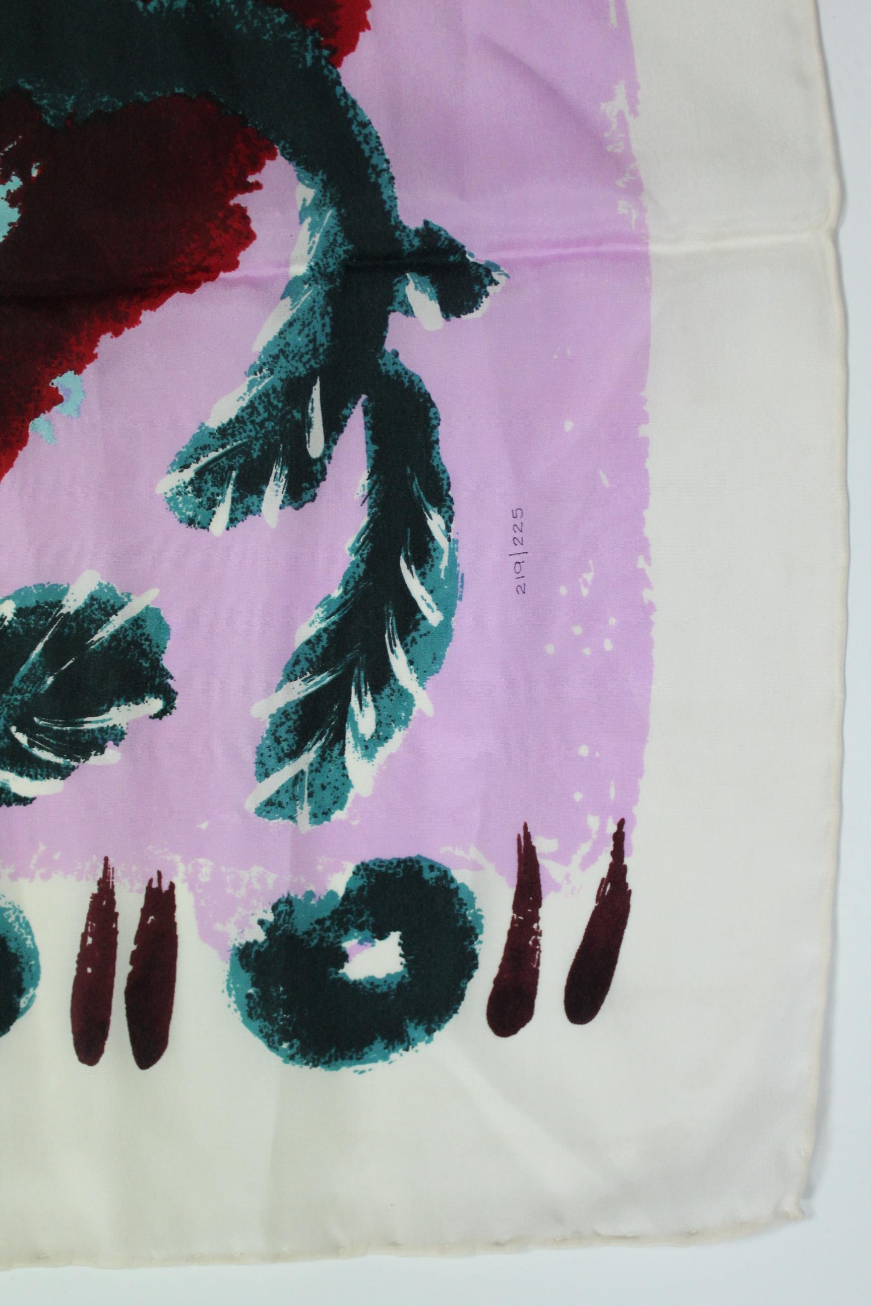 PIPER, John (1903-1992). A silk square scarf titled: “Foliate Head”; signed & numbered 219/225; - Image 3 of 4