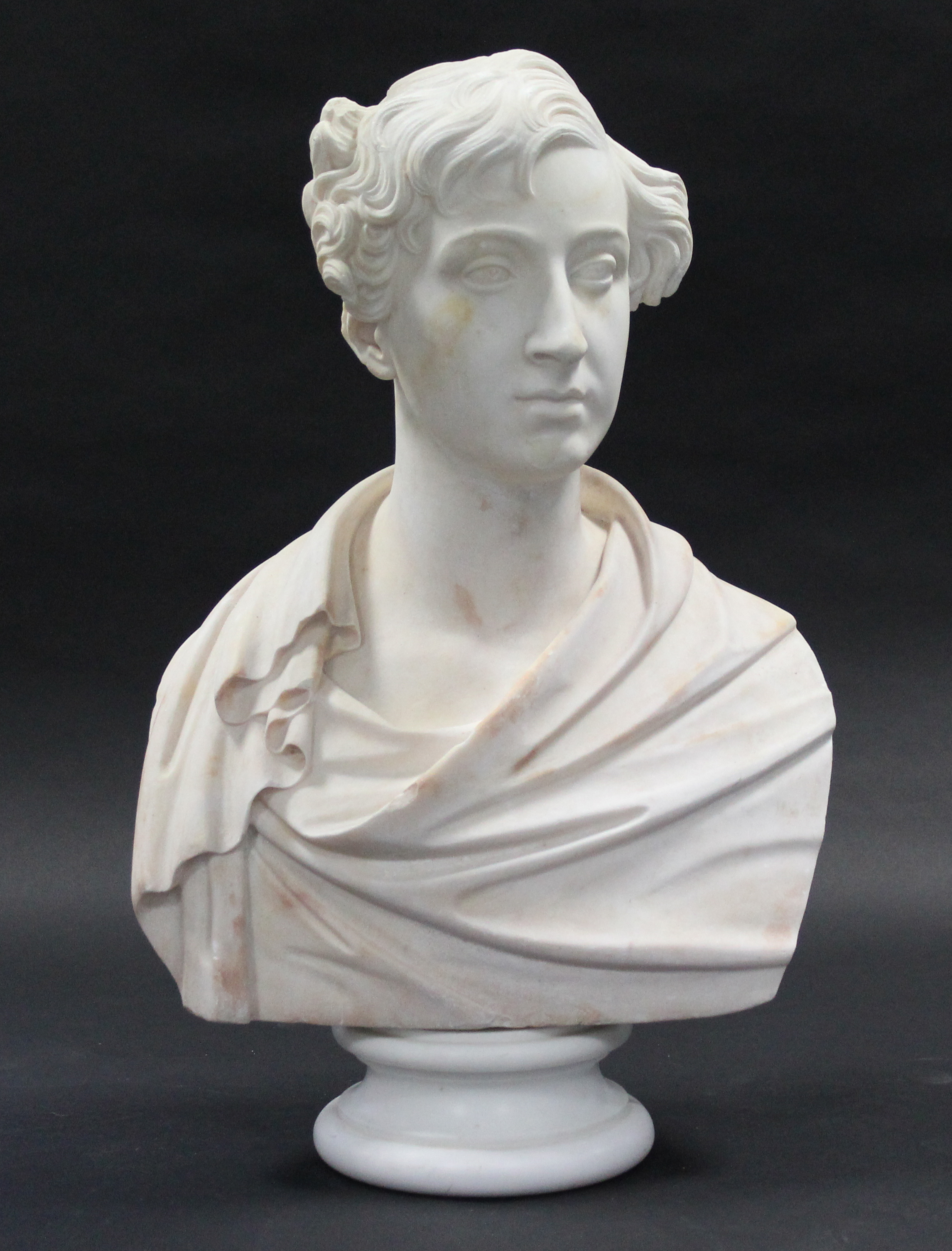 *PLEASE NOTE AMENDED DESCRIPTION* TRENTANOVE, Raimondo (1792-1832).A sculptured white marble male