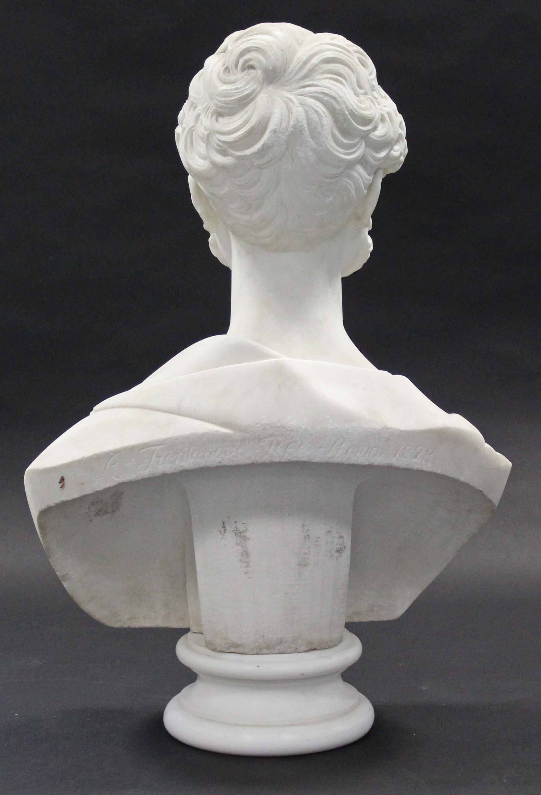 *PLEASE NOTE AMENDED DESCRIPTION* TRENTANOVE, Raimondo (1792-1832). A sculptured white marble - Image 4 of 5