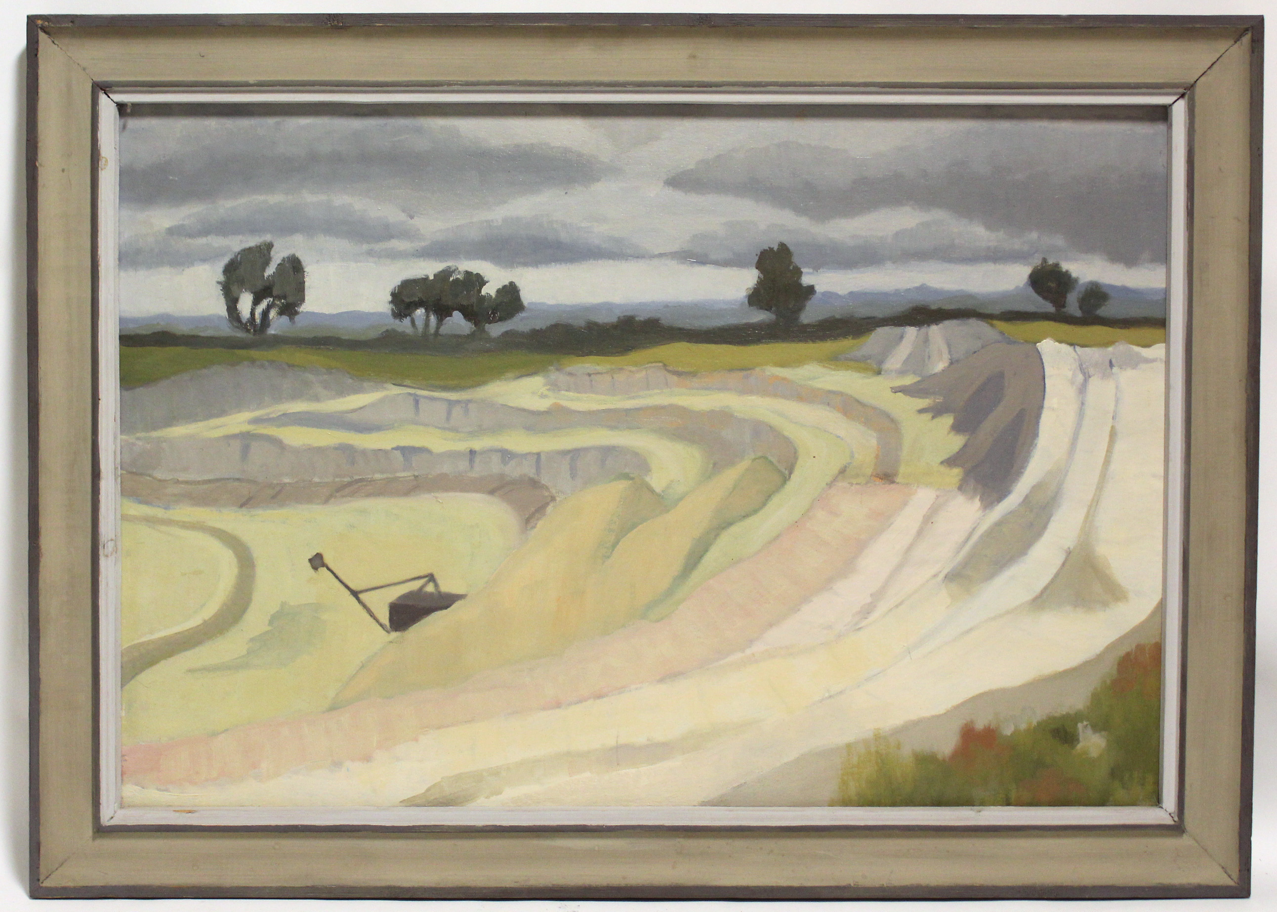 PRYOR (later GURNEY), Sophie (1919-2011). The chalk quarry at Barrington, near Cambridge. Signed &