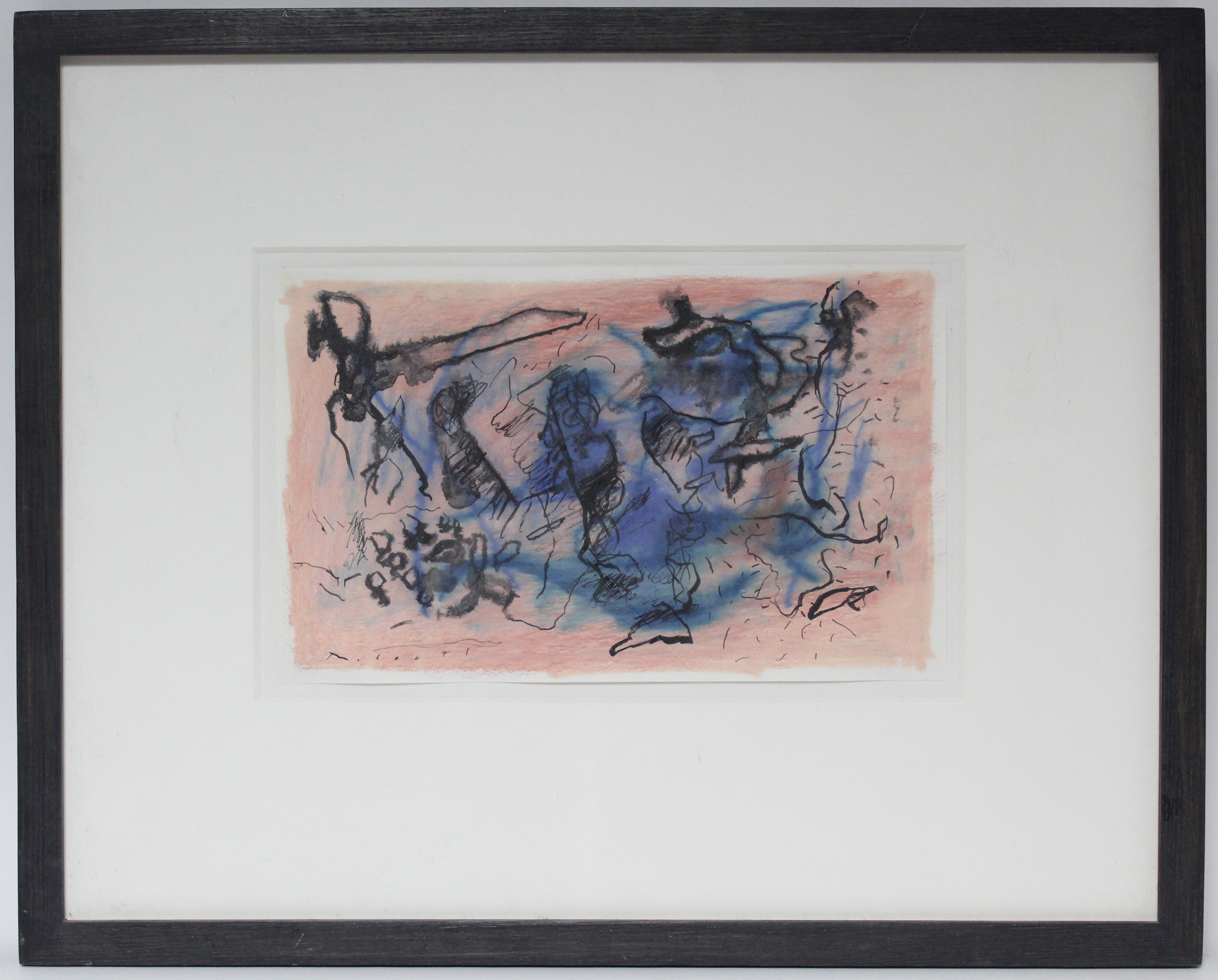 ROBERTS, Liam (Contemporary). An untitled abstract study. Signed to lower left; mixed media on