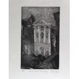 CUTTS, Tom (Contemporary). “Ralph Allen’s Town House”, artist’s proof, monochrome etching with