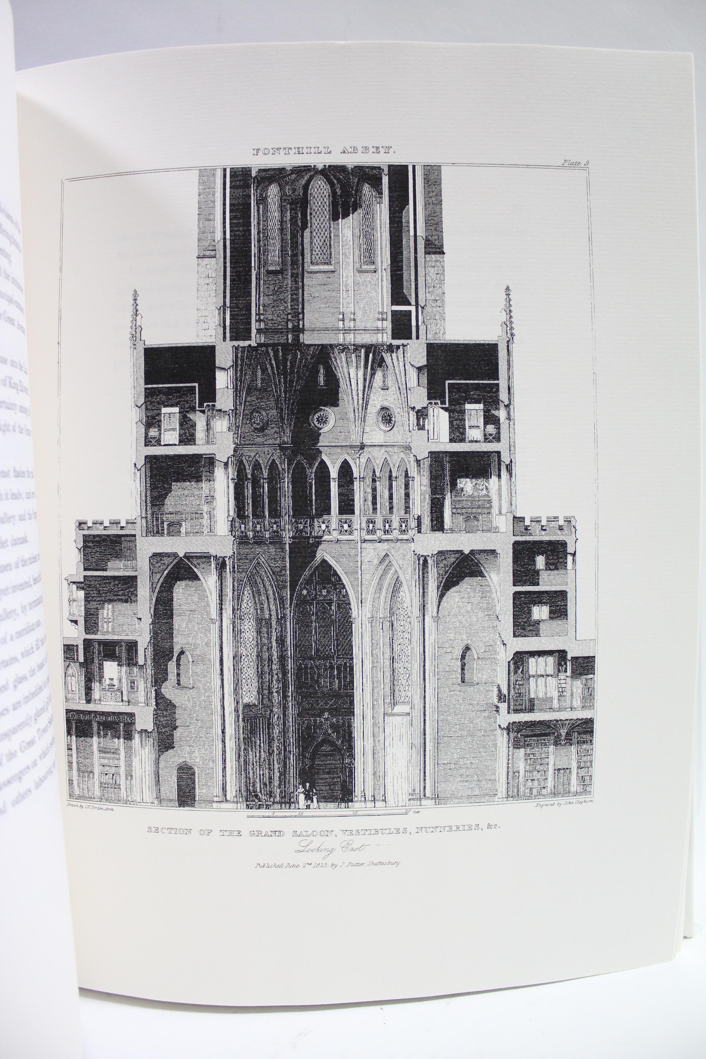 FONTHILL ABBEY - RUTTER, John. “Deliniations of Fonthill & Its Abbey”, fine quality re-print of the - Image 3 of 4