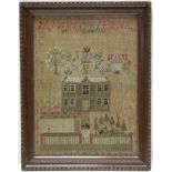 A George III needlework sampler by Jean Cunningham, aged 13, dated 1809 & inscribed DUNNING, with