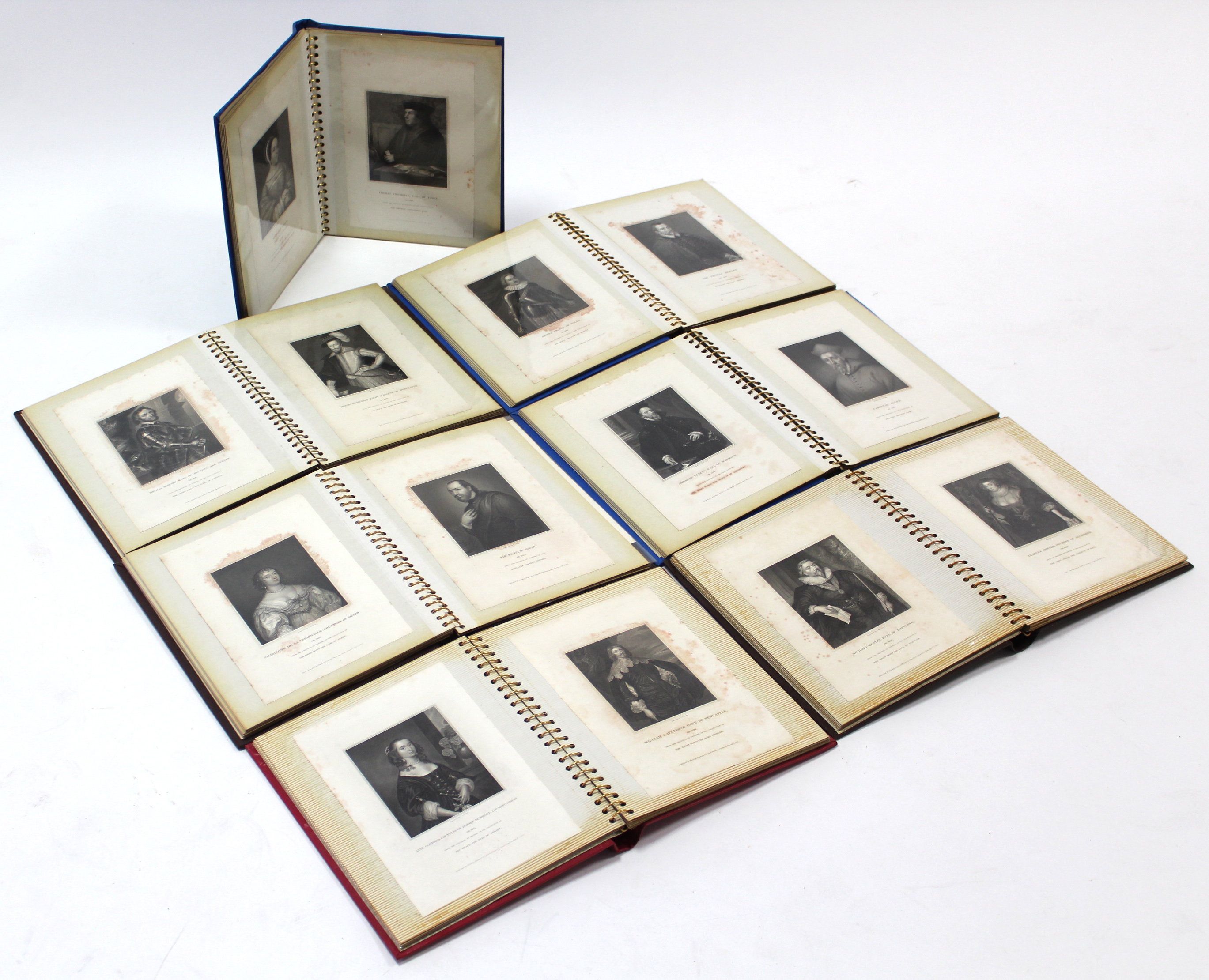 *LOT WITHDRAWN* A collection of black & white portrait engravings, contained in seven albums. - Image 2 of 2