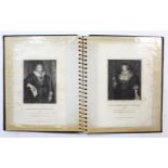 *LOT WITHDRAWN* A collection of black & white portrait engravings, contained in seven albums.