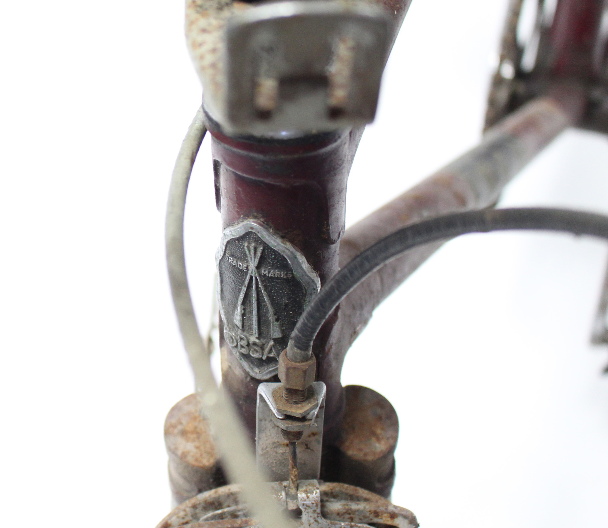 A mid-20th century B.S.A. gents bicycle (crimson) w.a.f. - Image 4 of 4