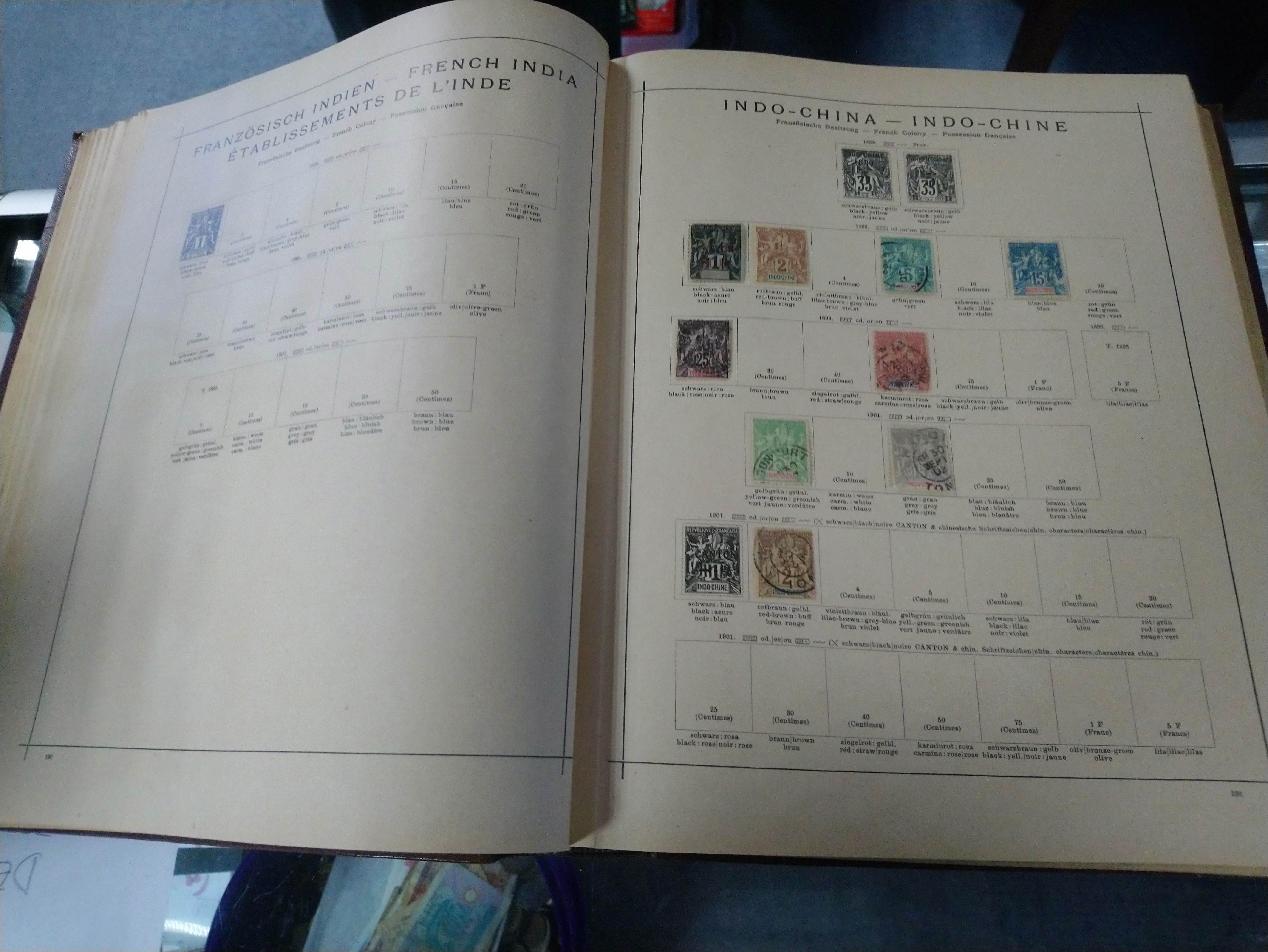 A Senf album & contents of GB (including 1d Black) & foreign stamps; & three other albums & contents - Image 9 of 10