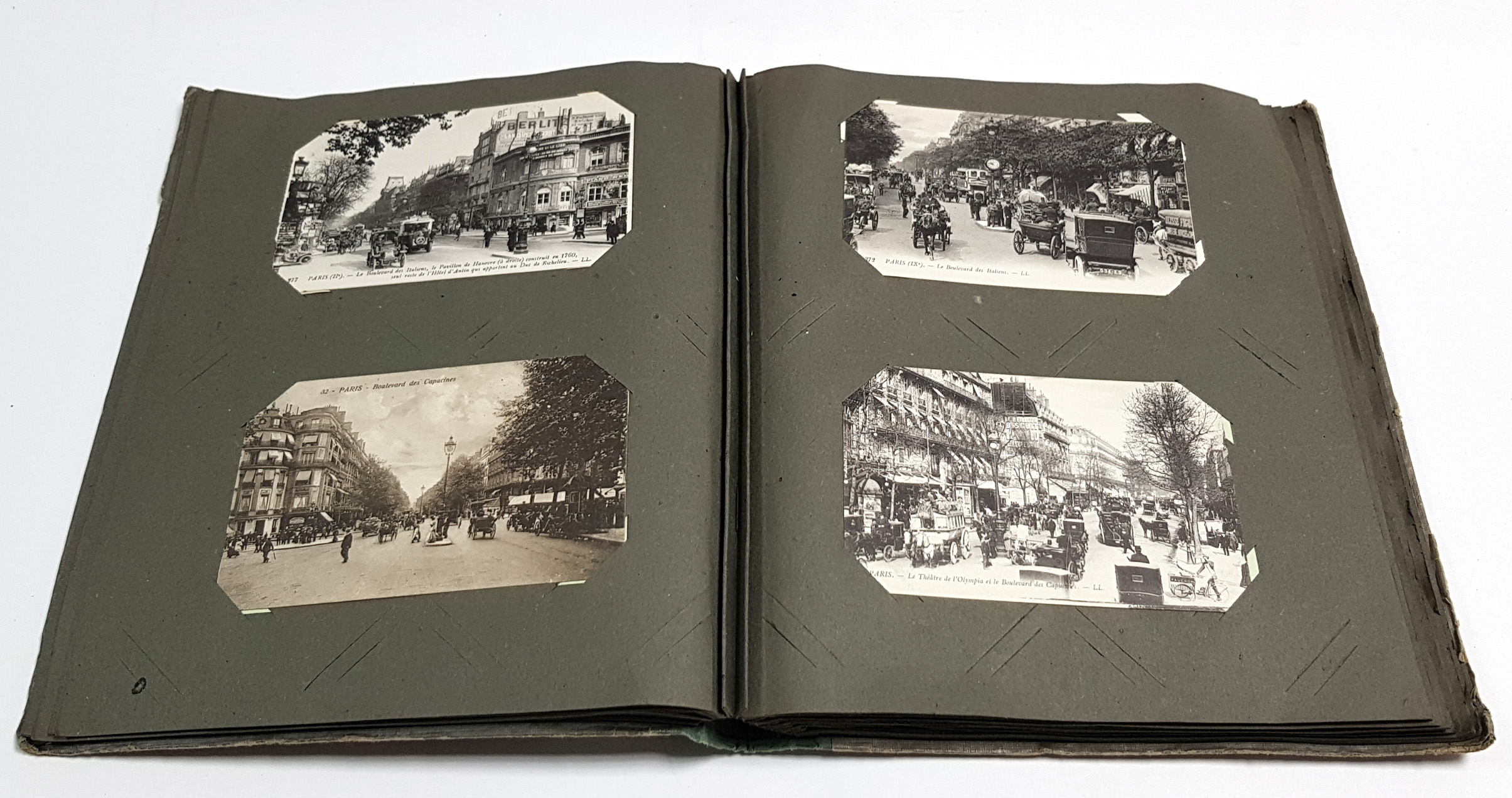 An album of approximately eighty postcards – all French views; & approximately three hundred