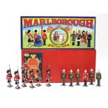 A set of Tradition painted metal soldier figures; & a set of Marlborough painted metal figures “