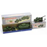 A Dinky Supertoys die-cast scale model “Tank Transporter With Tank” gift set (No. 698); & a ditto “