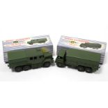 Two Dinky Supertoys die-cast scale models “Medium Artillery Tractor” (No. 689), & “10-Ton Army