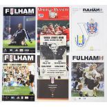 A 1969 football programme “George Cohen’s Night”; together with six various Fulham football