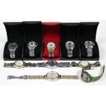 Ten various gent’s wristwatches.