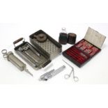 Various vintage medical instruments & accessories.