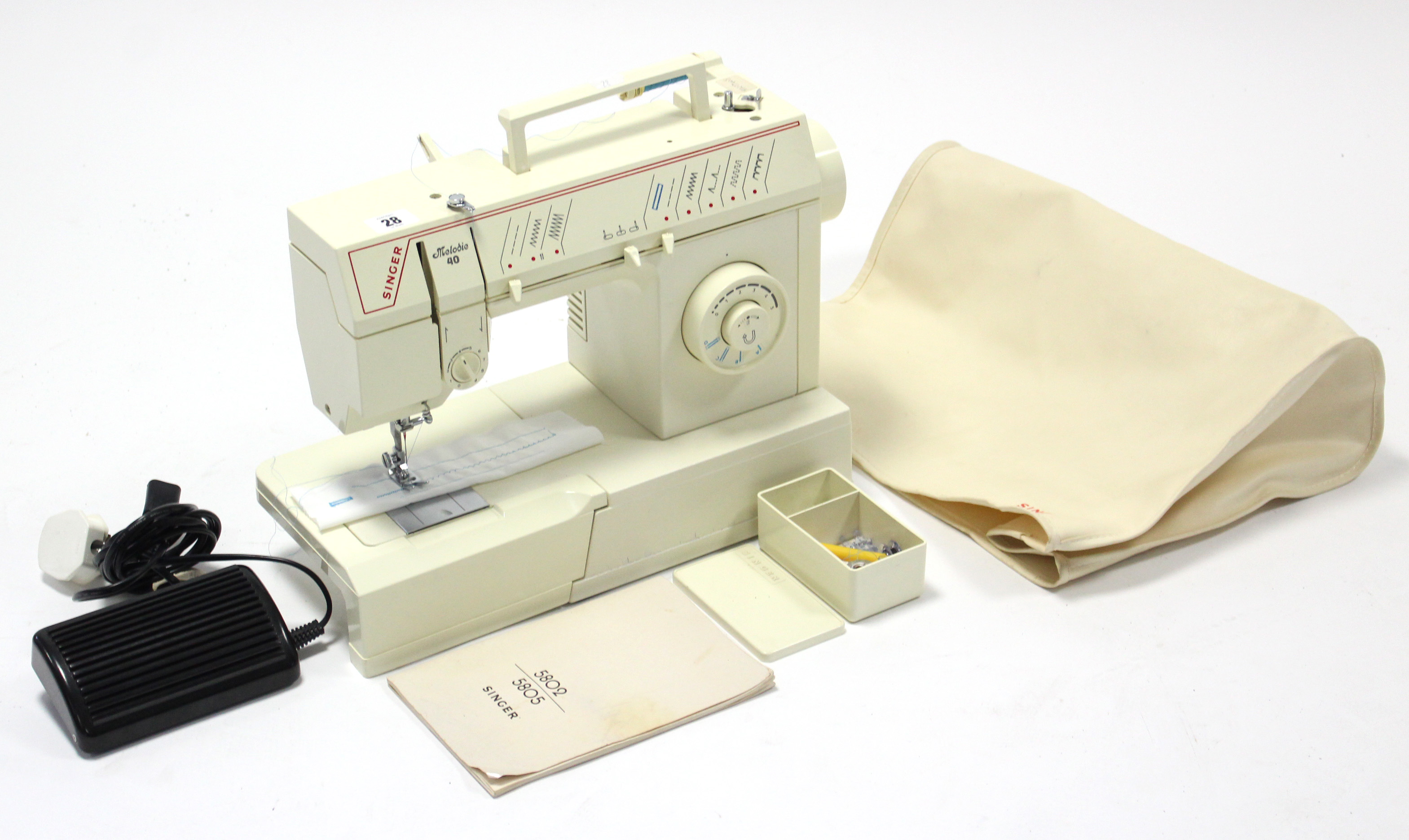 A Singer Melodie “40” electric sewing machine, w.o.