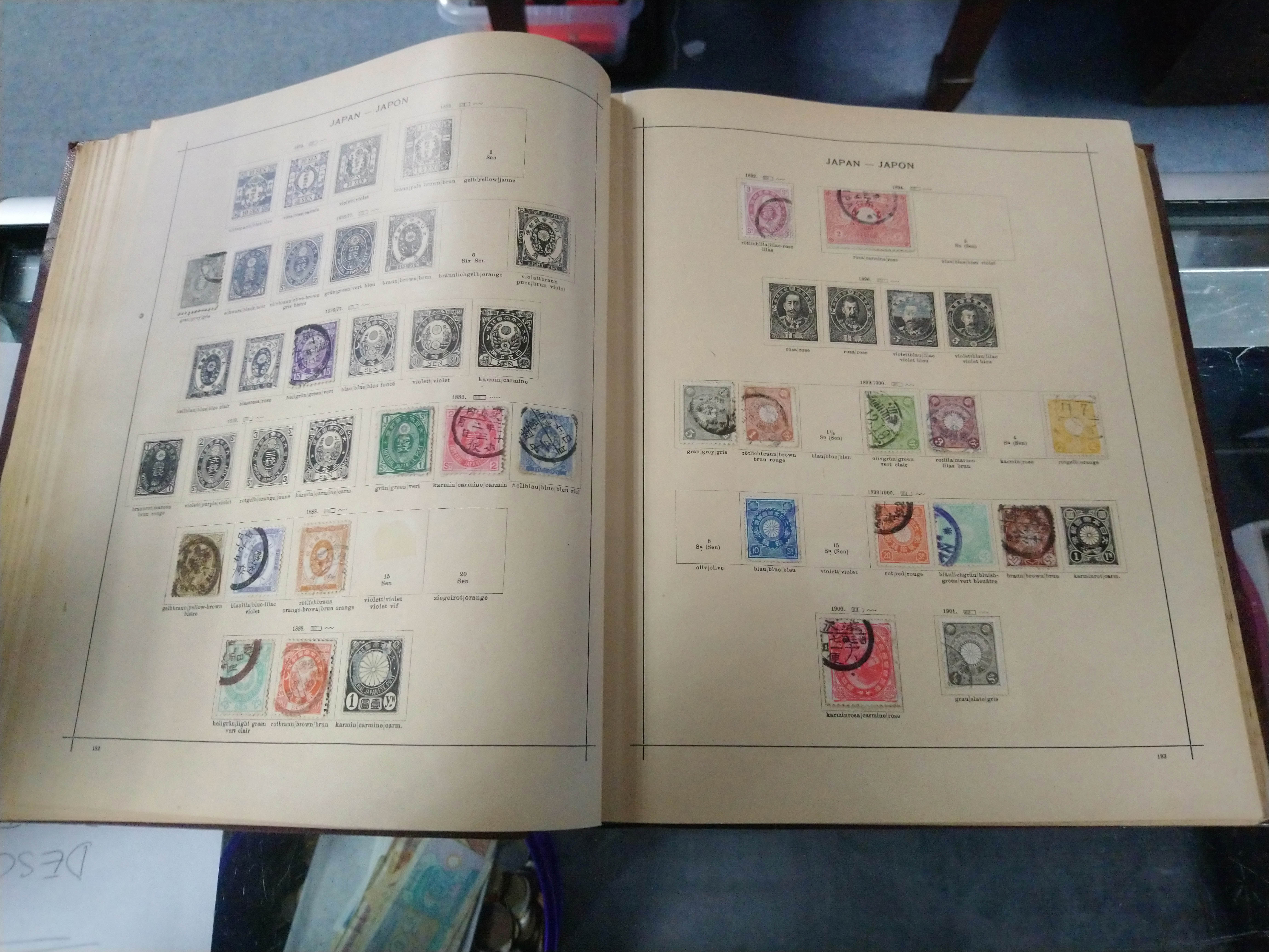 A Senf album & contents of GB (including 1d Black) & foreign stamps; & three other albums & contents - Image 7 of 10