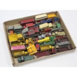 Approximately thirty various dinky die-cast scale models, all unboxed.