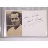 Seventeen autographed postcards of footballers – including the signatures of Don Howe, Peter
