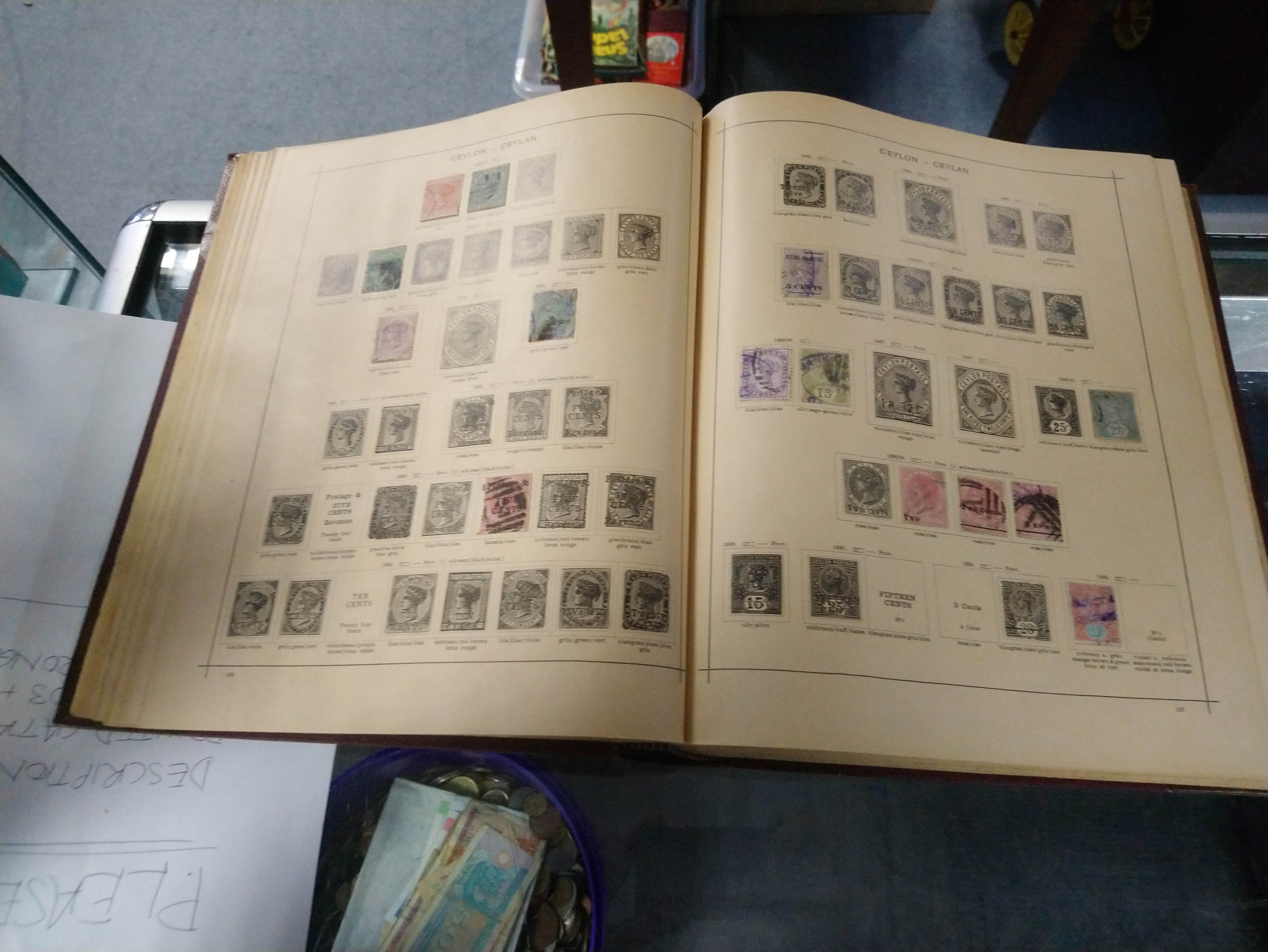 A Senf album & contents of GB (including 1d Black) & foreign stamps; & three other albums & contents - Image 3 of 10