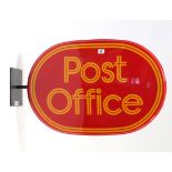 A modern double-sided “Post Office” sign with wall bracket; together with various decorative