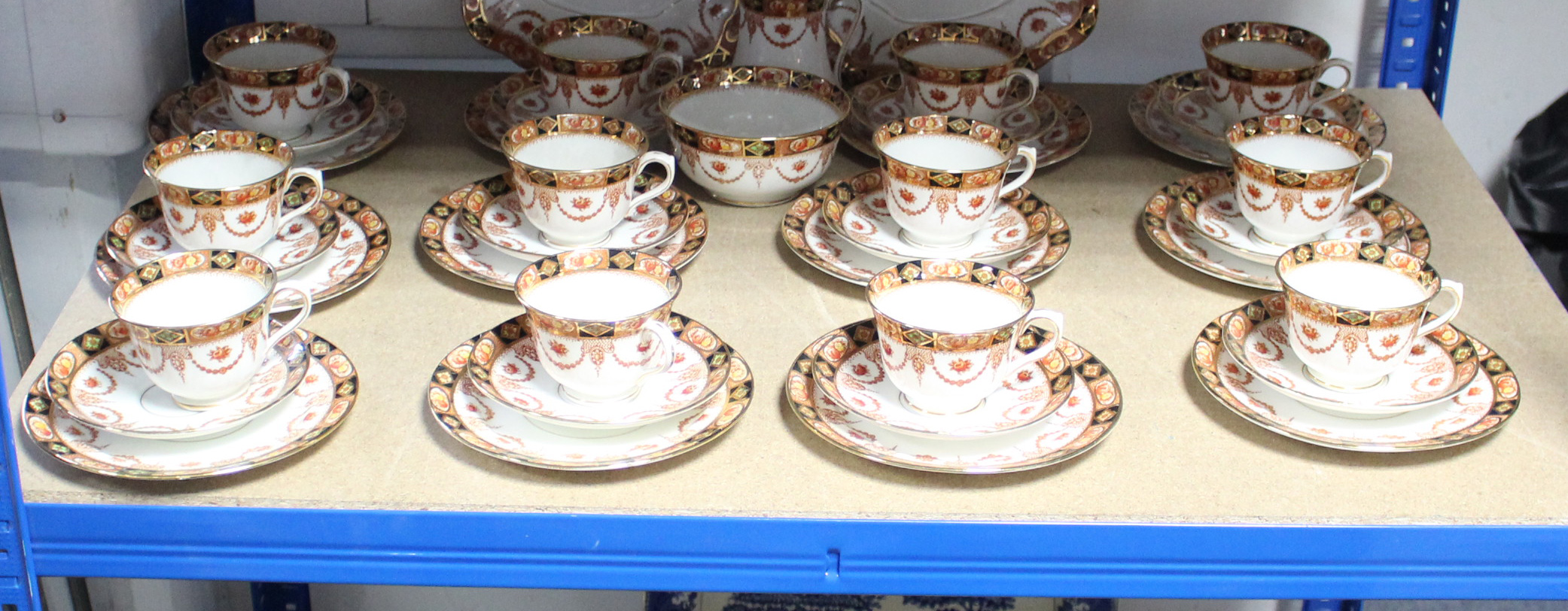 A Royal Albert Crown China floral decorated forty-piece tea service (pattern no. 3961, settings - Image 2 of 4