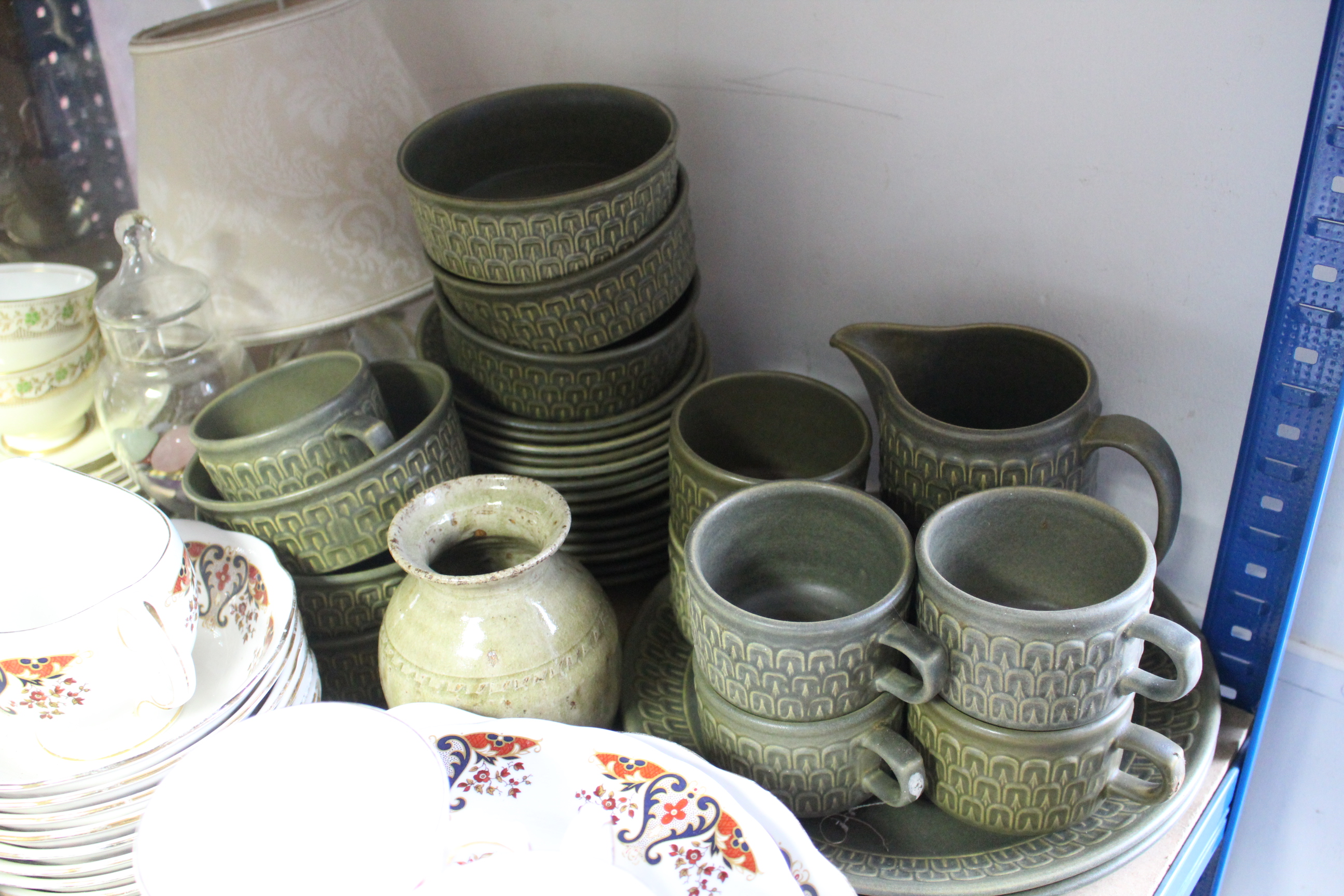 A Wedgwood “Cambrian” pattern part coffee service; two floral decorated part tea services; & various - Image 3 of 7