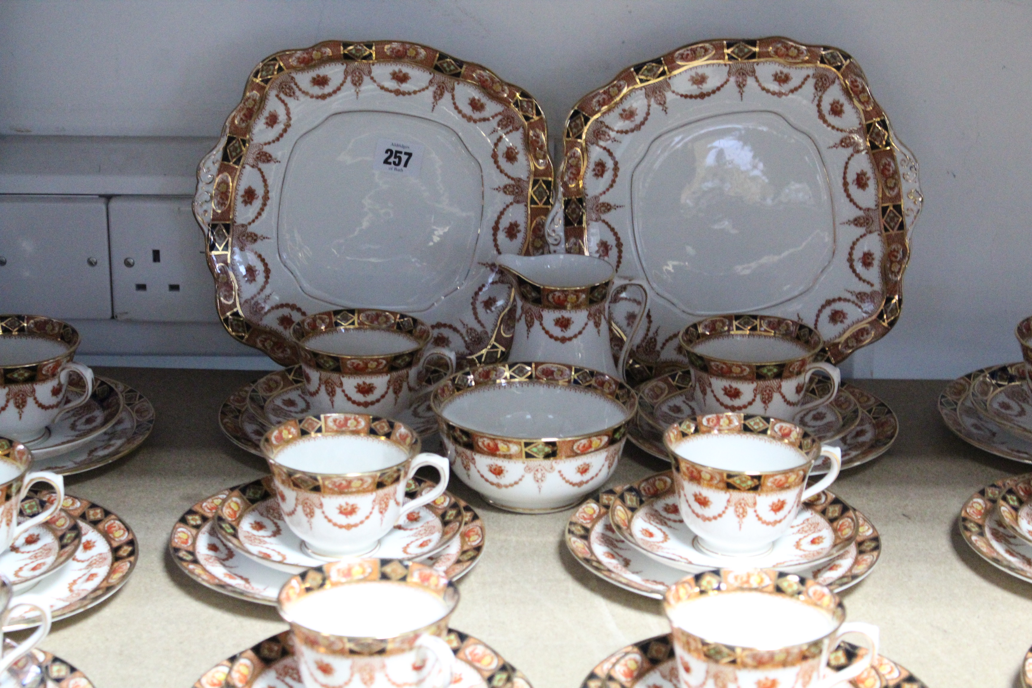 A Royal Albert Crown China floral decorated forty-piece tea service (pattern no. 3961, settings - Image 3 of 4