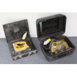 A Skil 1350W skill saw; & a Dewalt 500W saw, each with case.