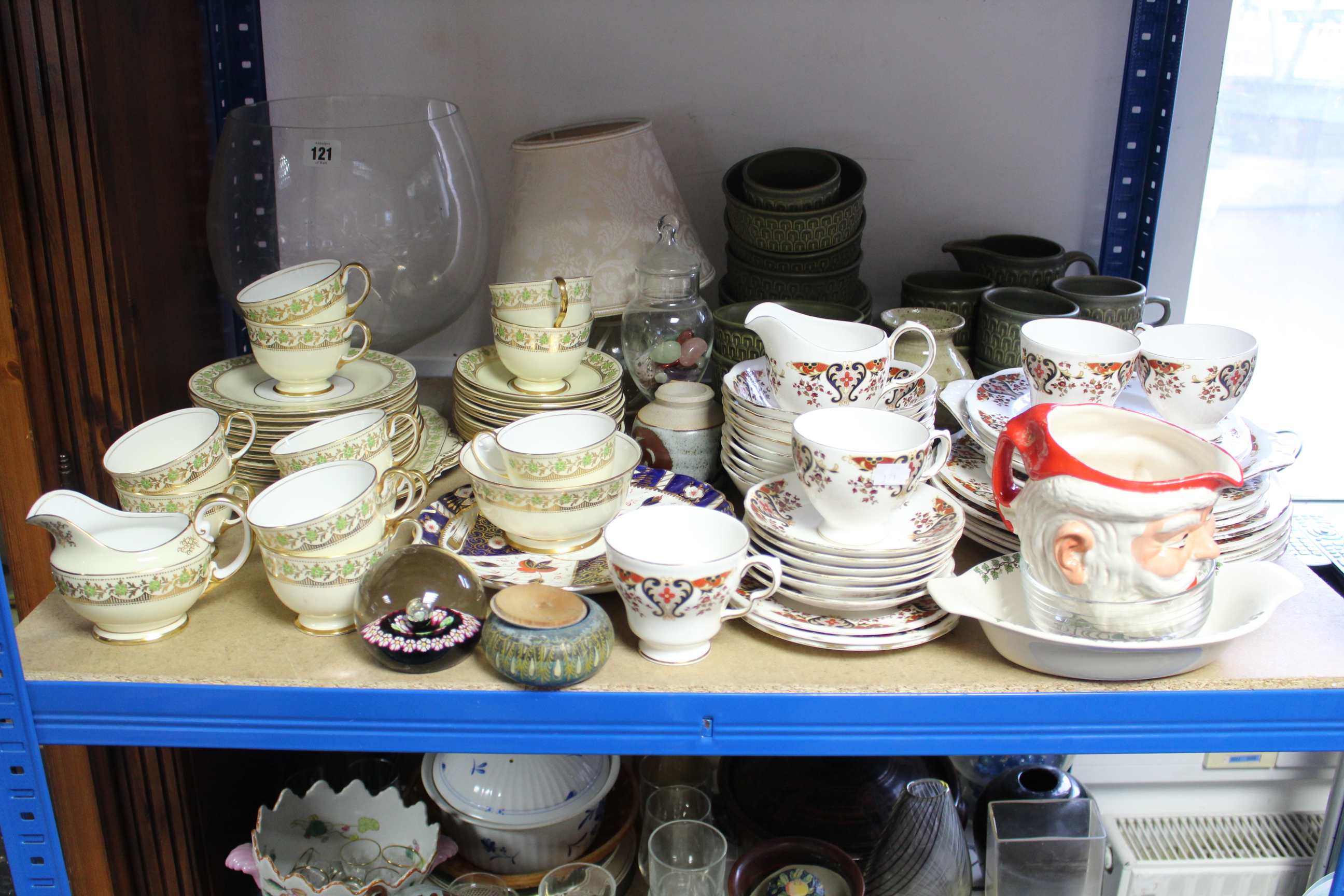 A Wedgwood “Cambrian” pattern part coffee service; two floral decorated part tea services; & various