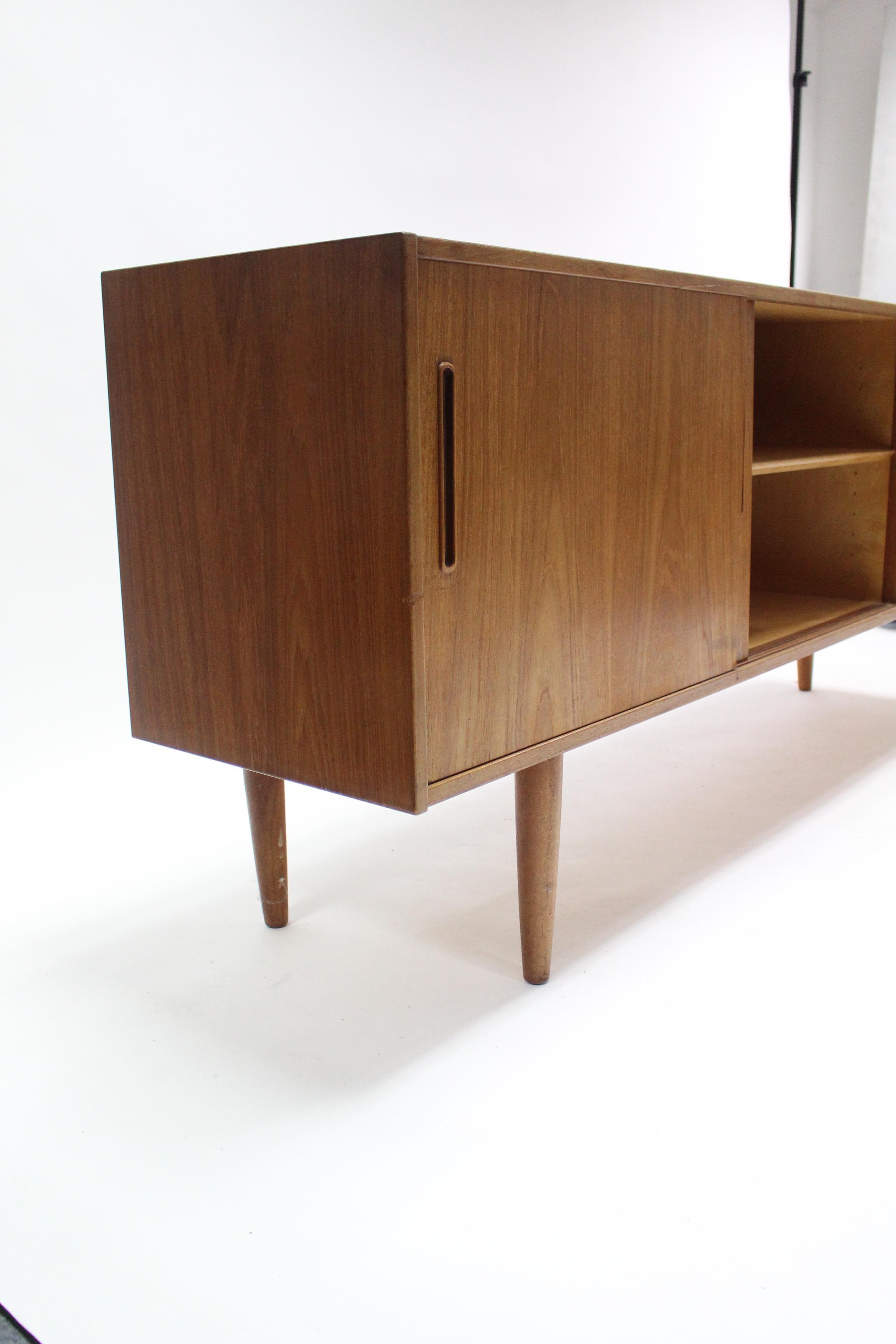 A 1960’s TROEDS OF SWEDEN “TRENTO” TEAK SIDEBOARD fitted four long drawers to the right-hand side, - Image 9 of 12
