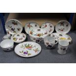 Fourteen items of Royal Worcester “Evesham” pattern oven-to-tableware & kitchenware.