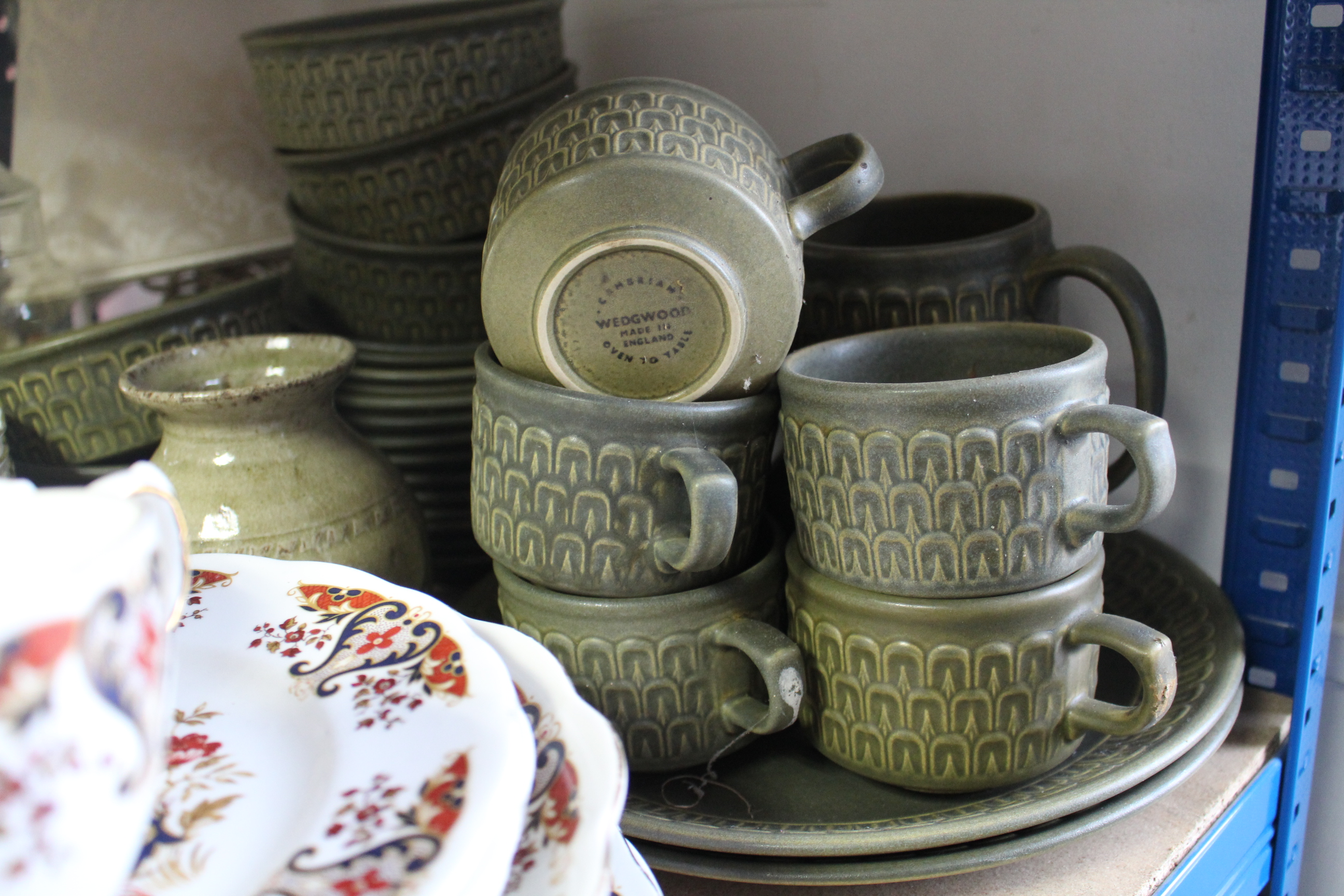 A Wedgwood “Cambrian” pattern part coffee service; two floral decorated part tea services; & various - Image 2 of 7