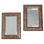 A pair of late 19th century rectangular mirrors by W. Thornhill & Co. of 144, New Bond St.,