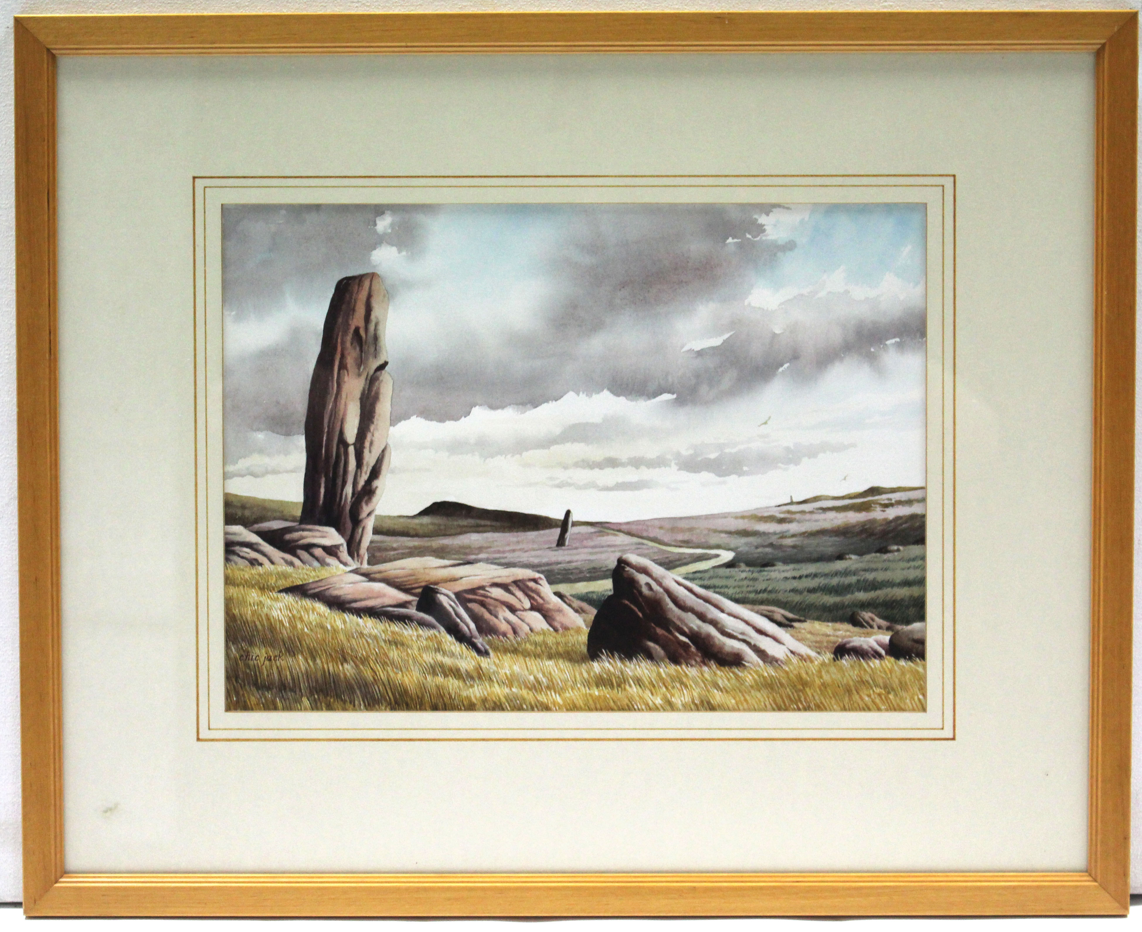 C. D. (Chic) JACK (20th century). Three landscape studies titled: “Western Inlet”, “Curlew - Image 3 of 3