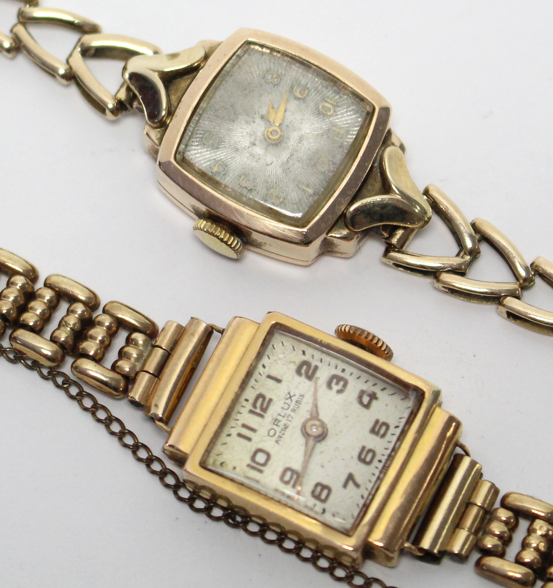 Two 9ct. gold ladies’ wristwatches, each with 9ct. flexible bracelet. (22.5 gm total, including - Image 2 of 3